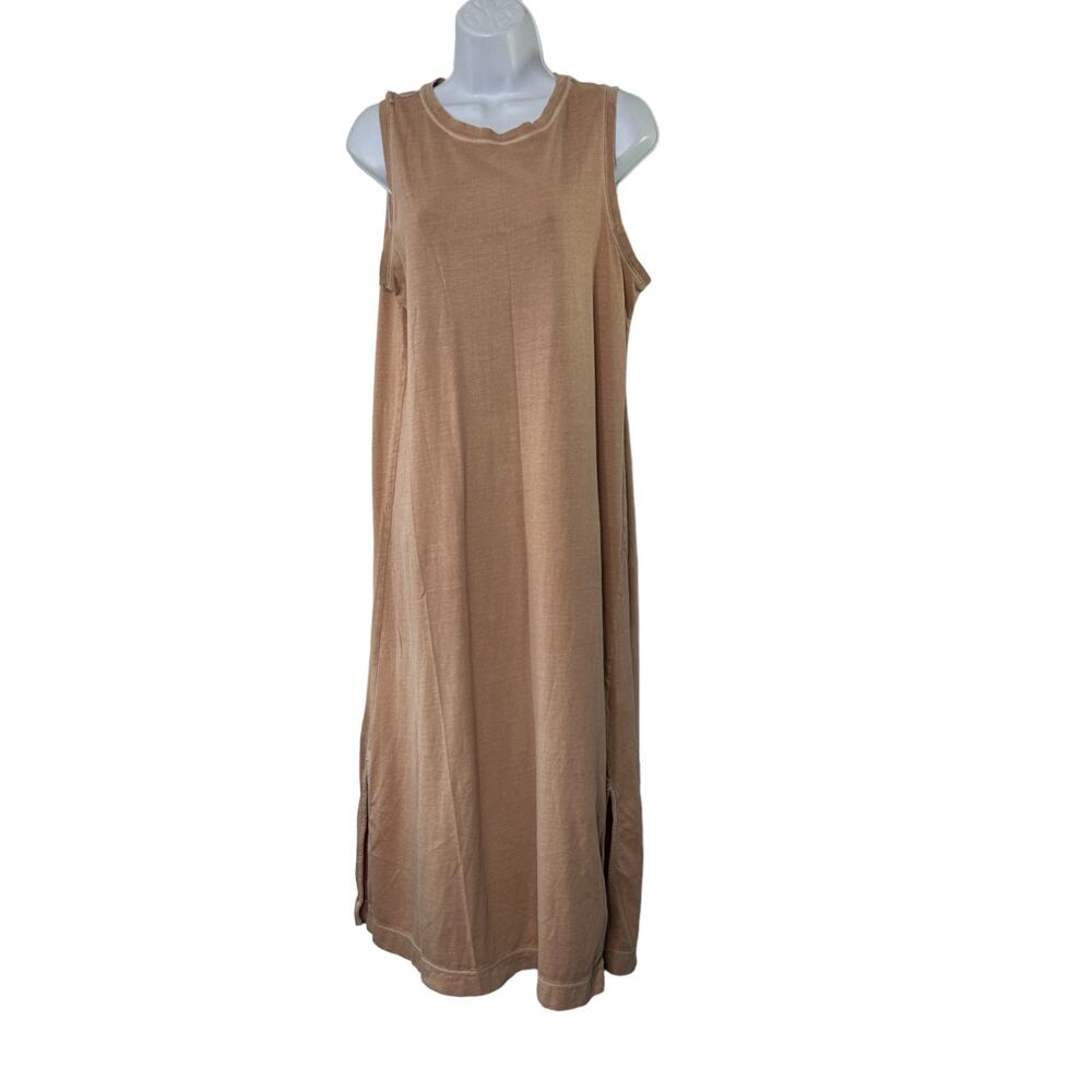 Old Navy Mauve Crewneck Sleeveless T-Shirt Dress Women's Sz Medium Splits